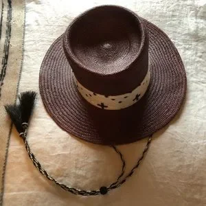 NWT Nick Fouquet Straw Tassel Hat 56/7 Round Up – Nick Fouquet main image 3